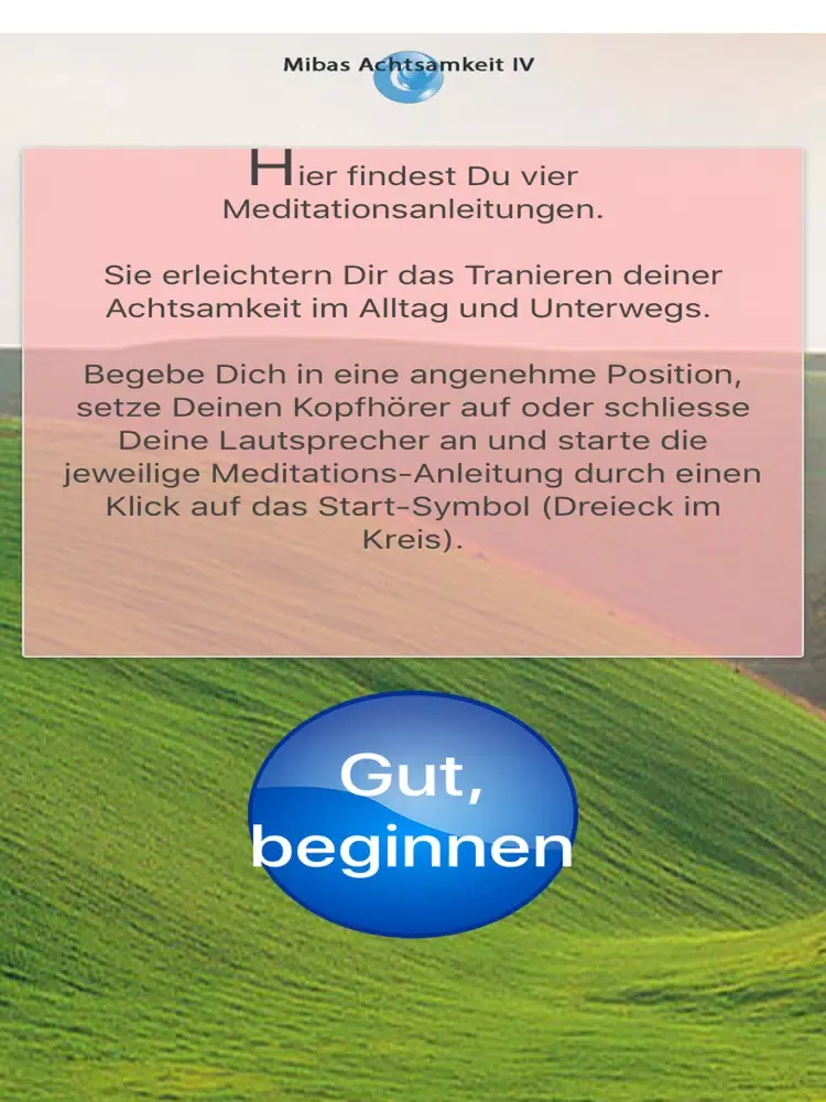 MiBas Achtsamkeit Meditationen iPad  سکرین شاٹس
