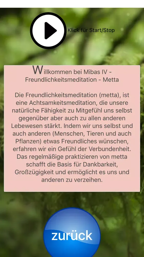 MiBas Achtsamkeit Meditationen سکرین شاٹس