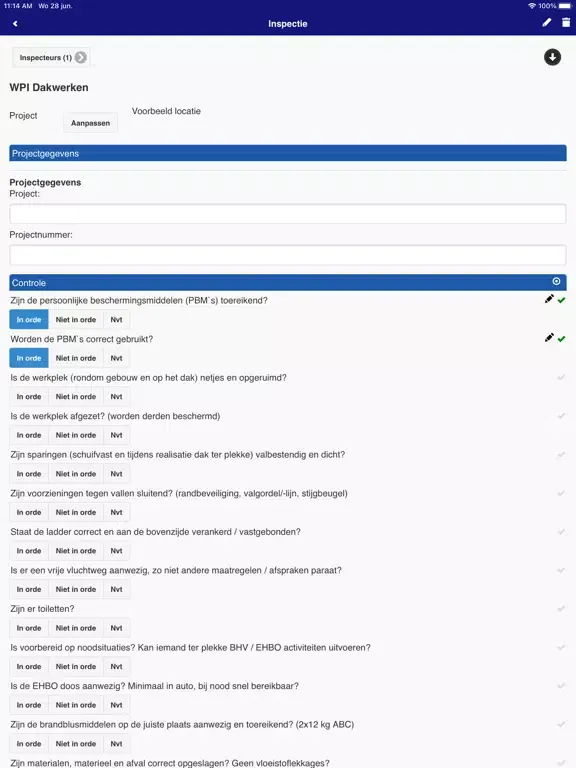 Zrzuty ekranu FOCUS op veilig werken iPad 