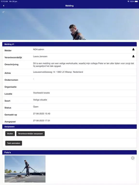 Zrzuty ekranu FOCUS op veilig werken iPad 