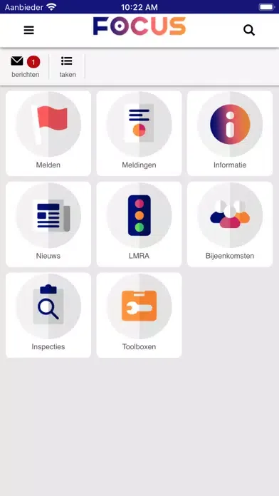 Zrzuty ekranu FOCUS op veilig werken