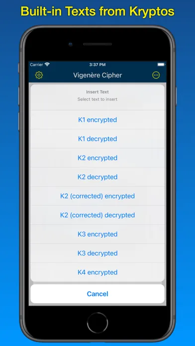 Kryptos Tools - Vigenère স্ক্রিনশট