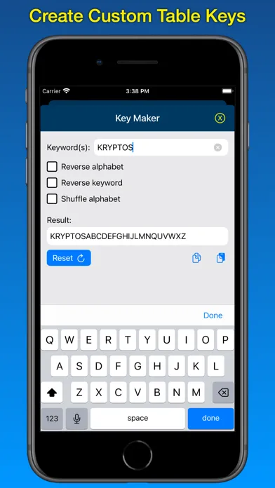 Kryptos Tools - Vigenère স্ক্রিনশট
