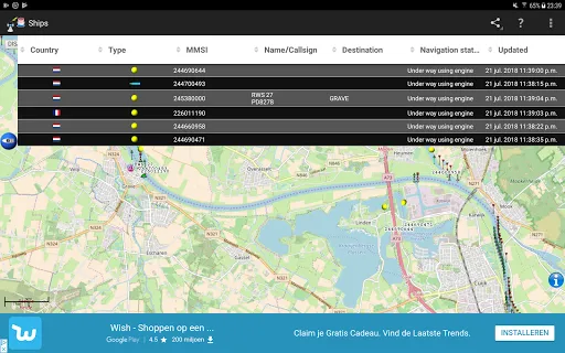 Capturas de pantalla de Ships - Receive AIS from air