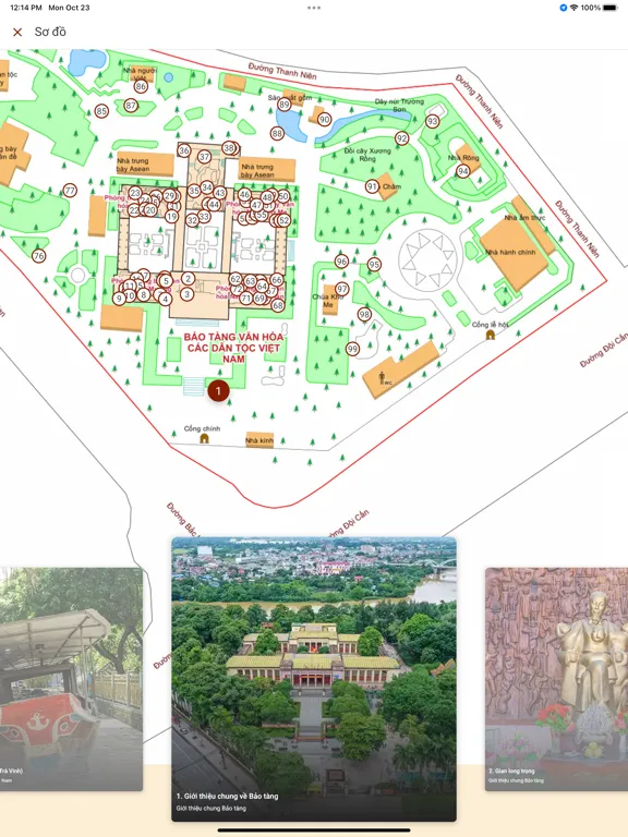 Capturas de tela do Bảo tàng VH các DT Việt Nam iPad 