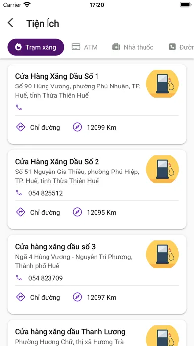 Capturas de tela do Audio Guide Huế