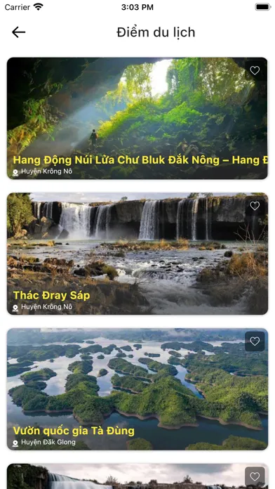 Capturas de pantalla de Du lịch thông minh Đắk Nông