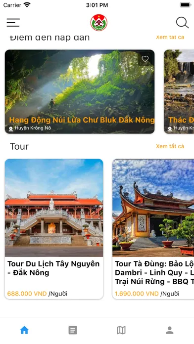 Capturas de pantalla de Du lịch thông minh Đắk Nông