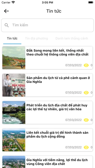 Capturas de pantalla de Du lịch thông minh Đắk Nông