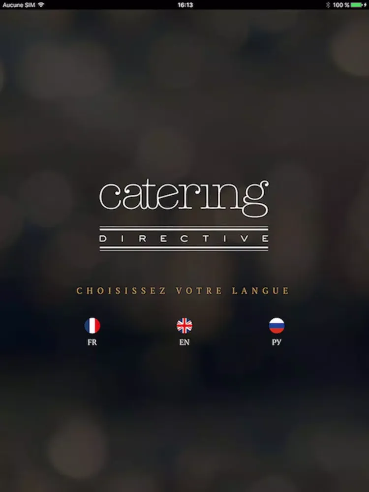 Capturas de tela do Catering Directive iPad 