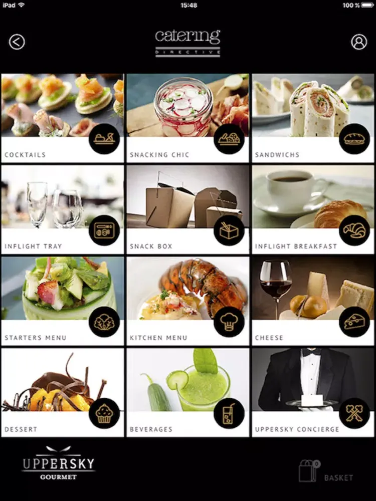 Capturas de tela do Catering Directive iPad 