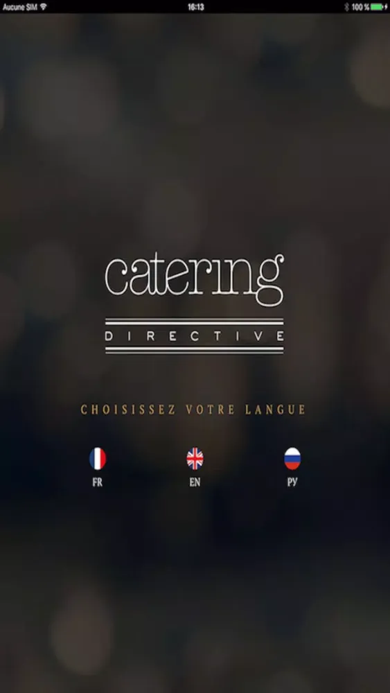 Capturas de tela do Catering Directive