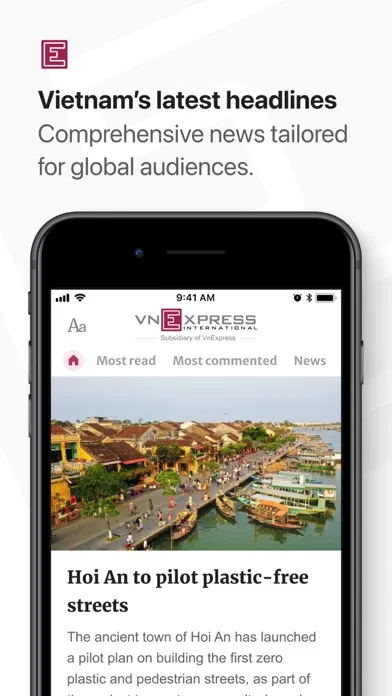 Screenshot di VnExpress: Vietnam Latest News