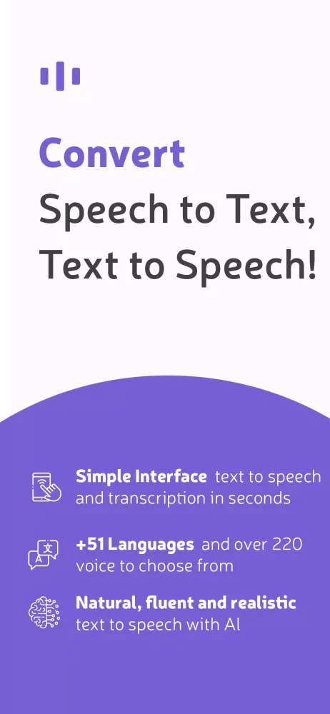 Text to speech, Speech to Text Screenshots