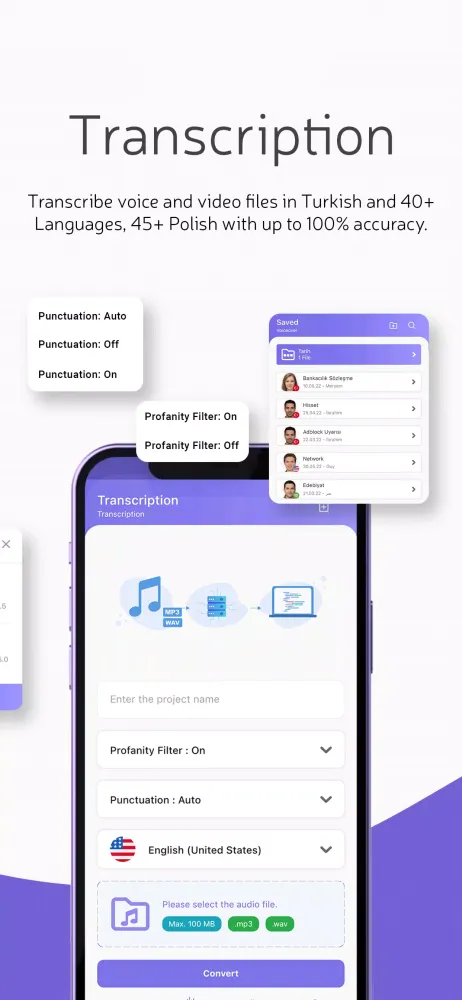Text to speech, Speech to Text Screenshots