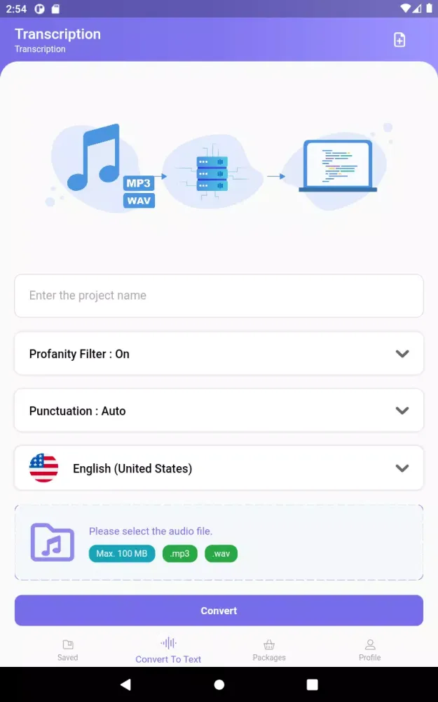 Text to speech, Speech to Text Screenshots