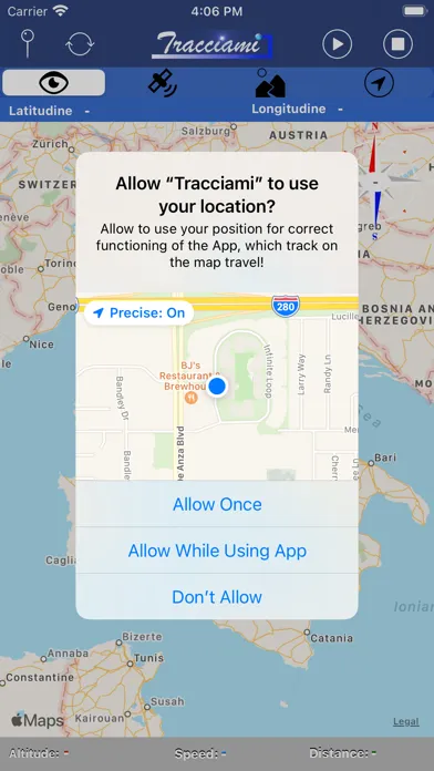 Tracciami سکرین شاٹس