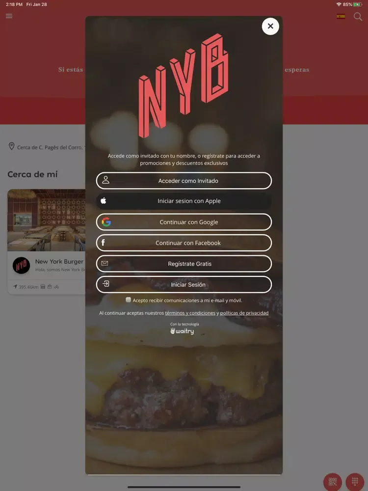 New York Burger iPad  Screenshots