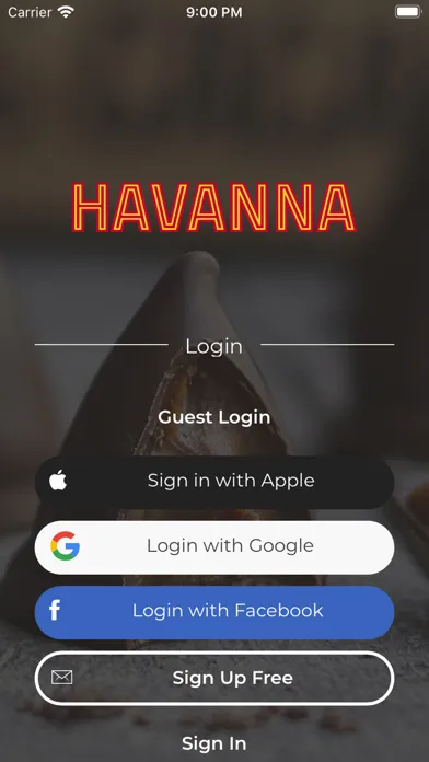 Tangkapan skrin Havanna