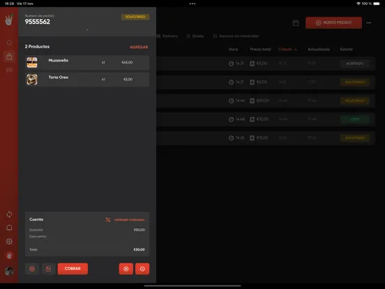 Waitry POS iPad  Screenshots