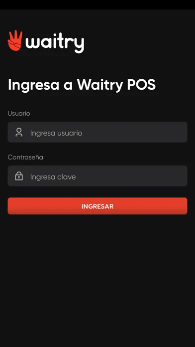 Waitry POS Screenshots