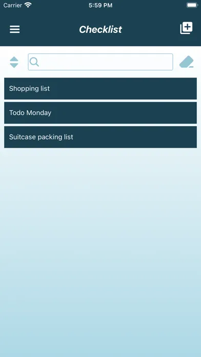 Checklist Tool Screenshots