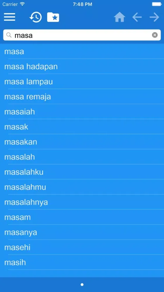 Capturas de pantalla de 馬來文繁體中文雙向字典 Kamus Melayu Cina