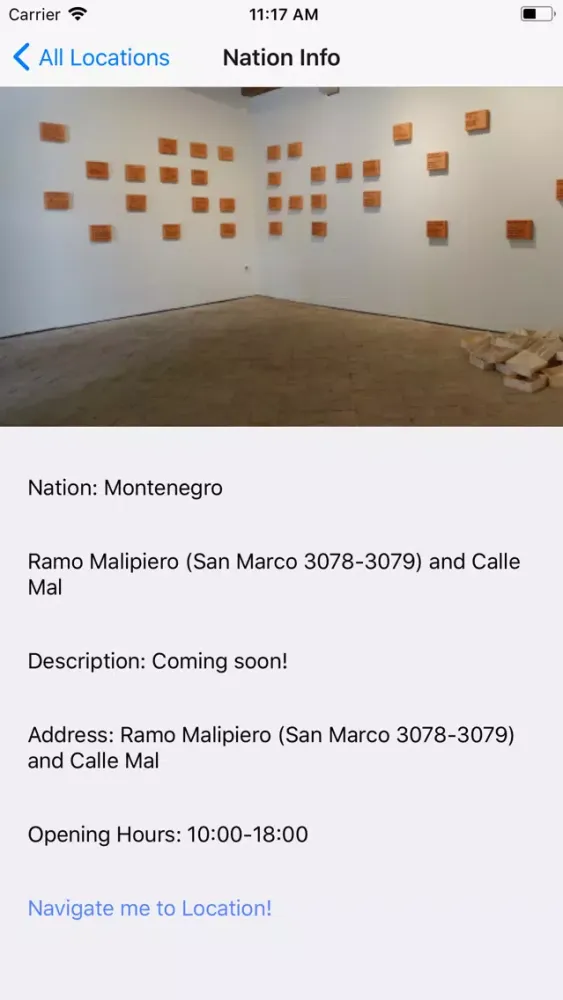 ภาพหน้าจอของ Biennale Map Venice
