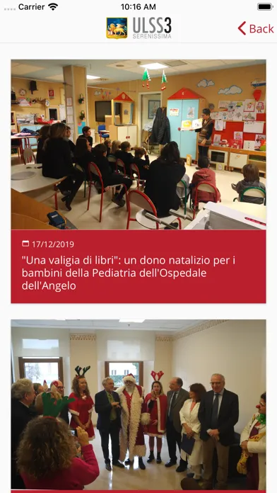Capturas de tela do Azienda ULSS 3 Serenissima