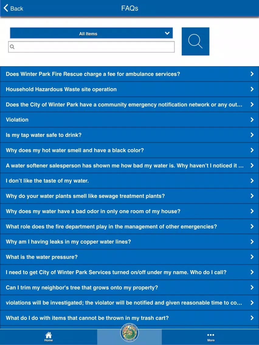 Скриншоты Ask Winter Park iPad 