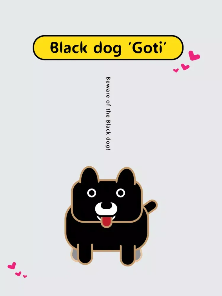 Tangkapan skrin Black Dog 'Goti' iPad 