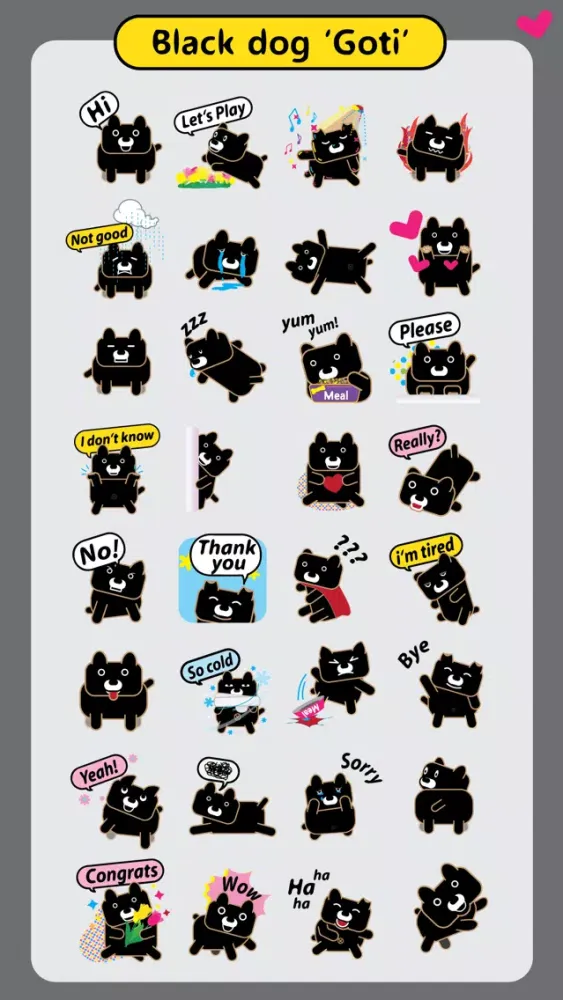 Tangkapan skrin Black Dog 'Goti'