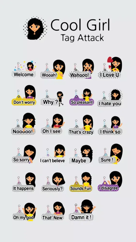 Tangkapan layar Cool Girl Tag Attack