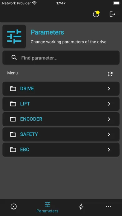 Capturas de pantalla de WEG Liftouch