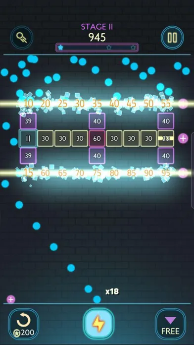 Tangkapan layar Neon Bricks : Legend balls