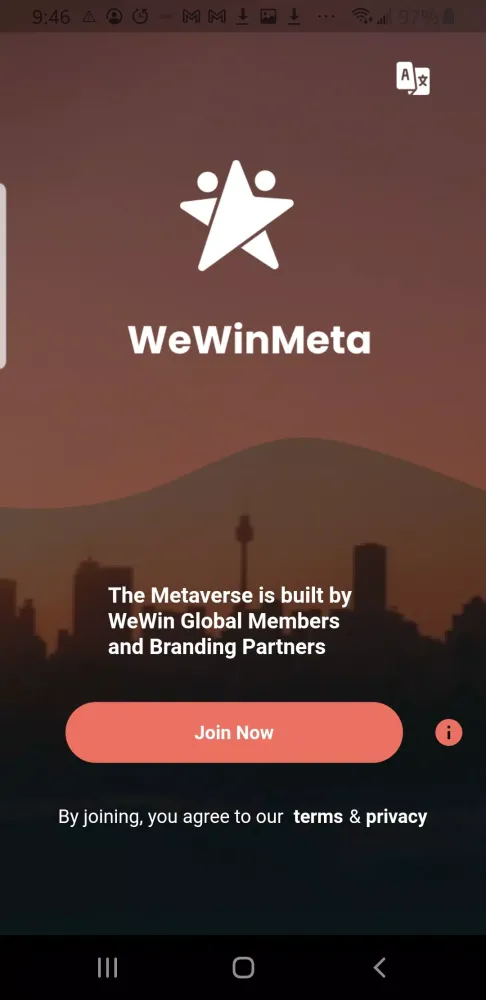 Capturas de pantalla de WeWinMeta