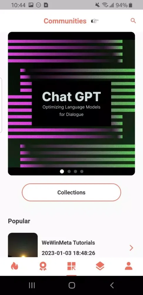 Capturas de pantalla de WeWinMeta