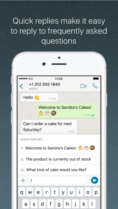 Ảnh chụp màn hình của WhatsApp Business