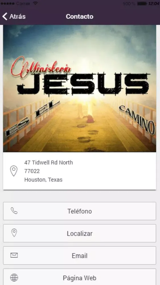 Capturas de tela do Ministerio Jesús es el Camino