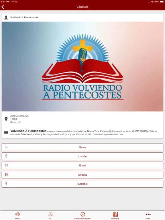 تصاویر Radio Volviendo a Pentecostés iPad 