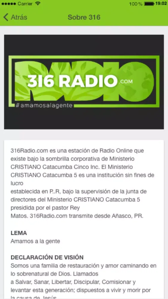 316 Radio Screenshots