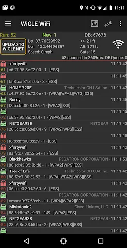 WiGLE WiFi Wardriving应用截图