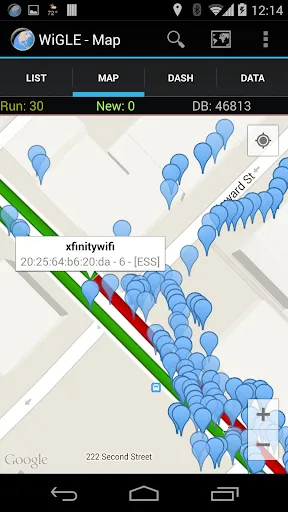 WiGLE WiFi Wardriving应用截图