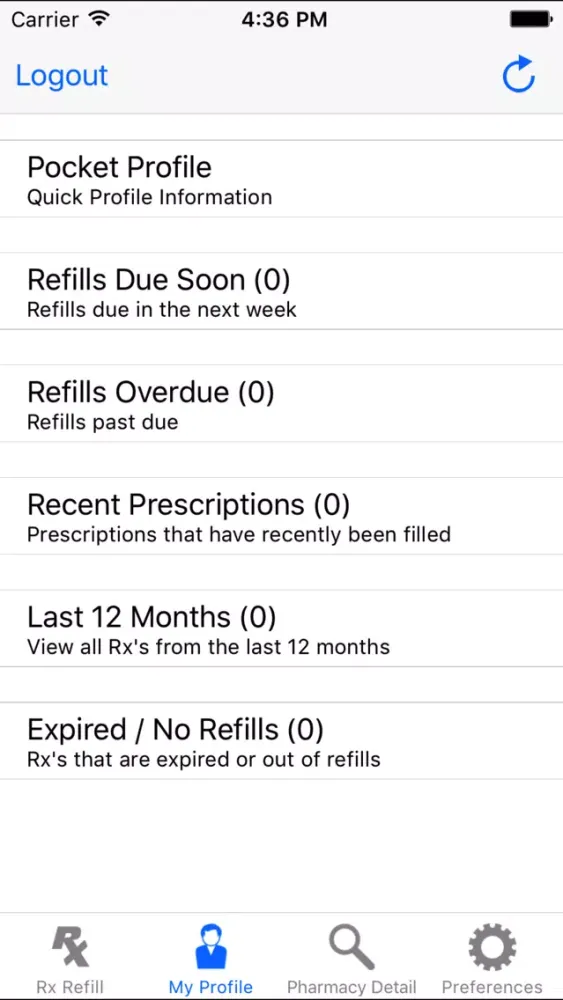Screenshot di AllCare Rx