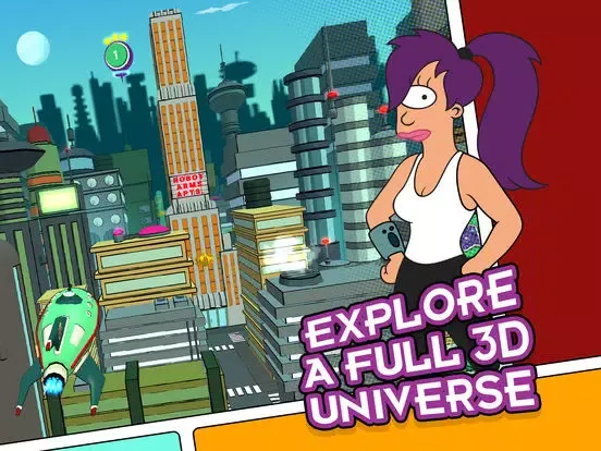 Futurama: Game of Drones iPad  Screenshots