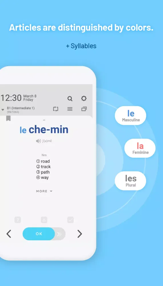 Captures d'écran de WordBit French (for English)