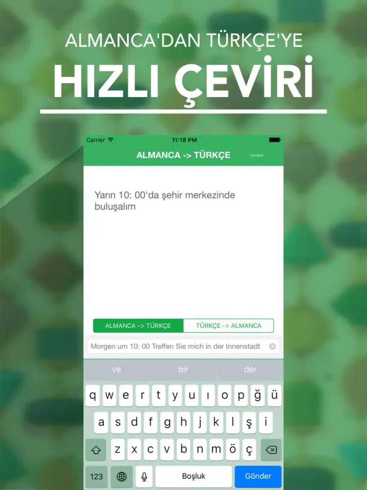 ภาพหน้าจอของ Almanca - Türkçe Sözlük & Çeviri iPad