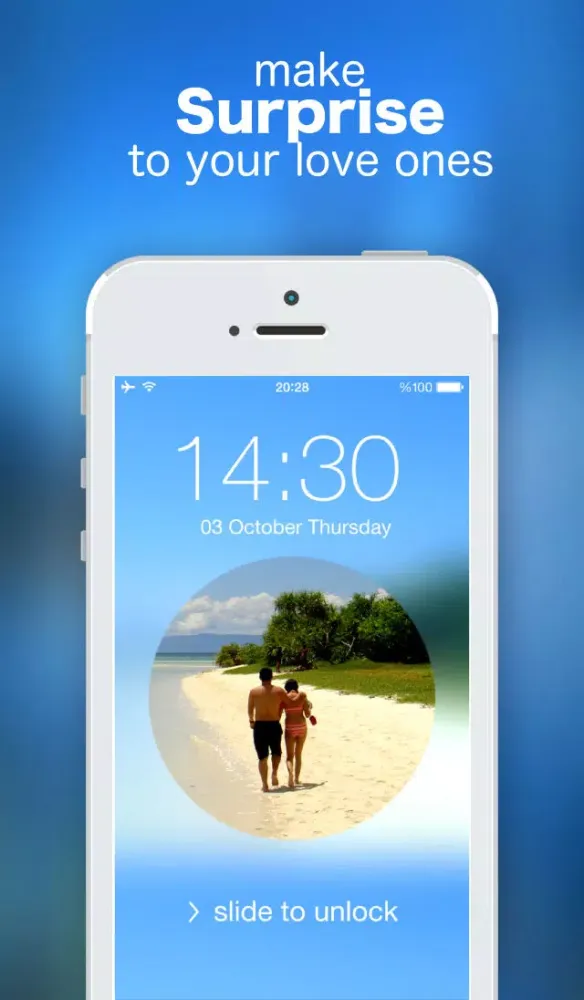 Blurry Lock Screen Wallpaper Designer سکرین شاٹس