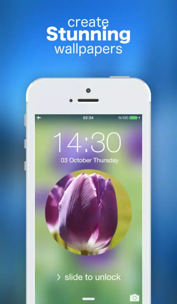 Blurry Lock Screen Wallpaper Designer سکرین شاٹس