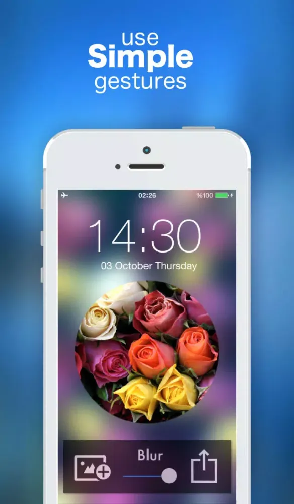 Blurry Lock Screen Wallpaper Designer سکرین شاٹس